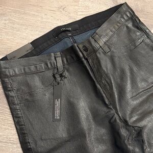NWT J BRAND Super Skinny Pants Size 28 Black 8151596 Wax Coat BL TA New